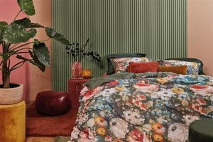 At Home At Home by BeddingHouse History Dekbedovertrek Groen 200 x 200/220 cm