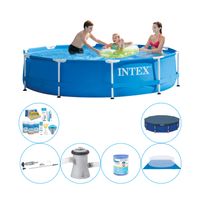 Intex Metal Frame Rond 305x76 cm - Zwembad Inclusief Accessoires - thumbnail