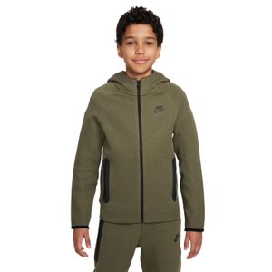 Nike Tech Fleece Sportswear Vest Kids Olijfgroen Zwart