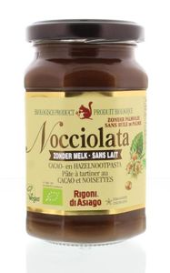 Nocciolata Hazelnootpasta zonder melk bio (270 gr)