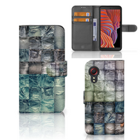 Wallet Case met Pasjes Samsung Galaxy Xcover 5 Spijkerbroeken