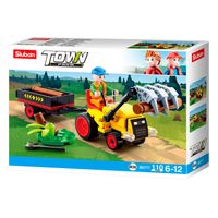 Sluban Traktor met Boomstammen - thumbnail