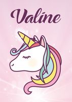 Poster met naam 'unicorn' - thumbnail