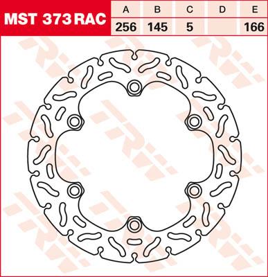 TRW Remschijf, remschijven voor de moto, MST373RAC