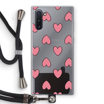 Ondersteboven verliefd: Samsung Galaxy Note 10 Transparant Hoesje met koord