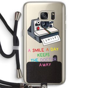 Smile: Samsung Galaxy S7 Transparant Hoesje met koord
