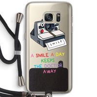 Smile: Samsung Galaxy S7 Transparant Hoesje met koord