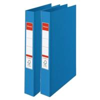 Esselte Ringband mappen/ordners - 2x - blauw - A4 - opbergen - kantoorartikelen Esselte Ringband mappen/ordners - 2x - blauw - A4 - opbergen - kantoorartikelen