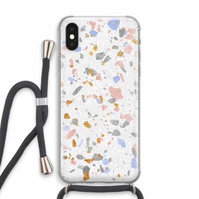 Terrazzo N°8: iPhone XS Max Transparant Hoesje met koord