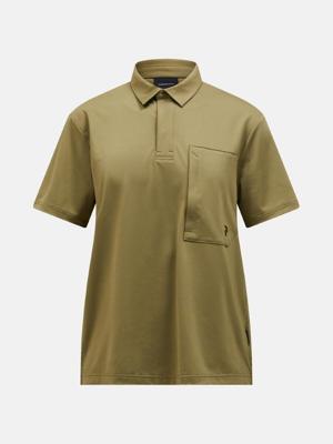 Peak Performance Pocket Golf Polo Heren Snap Green M