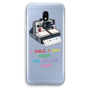 Smile: Samsung Galaxy J3 (2017) Transparant Hoesje