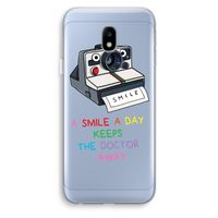 Smile: Samsung Galaxy J3 (2017) Transparant Hoesje