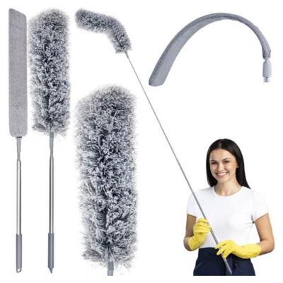 Ruhhy Plumeau uitschuifbaar - telescoopsteel/buigbaar - max L250 cm - twee opzetstukken