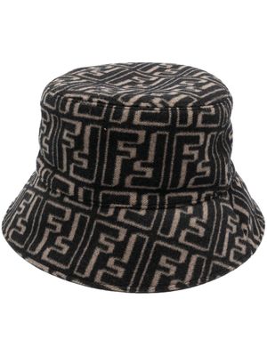 FENDI bob à motif FF en jacquard - Noir