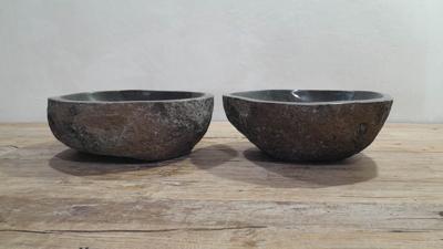 Wastafels riviersteen set RS250306AB, 39x35x15 cm