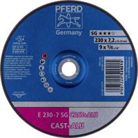 PFERD TOOLS 62223681 E 230-7 SG CAST+ALU Afbraamschijf gebogen Diameter 230 mm Boordiameter 22.23 mm Aluminium legering, Grijs/grauw sferoïdisch gietijzer,
