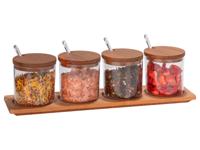 Wenko Kruidenpotjes (rond met lepel, set van 4)
