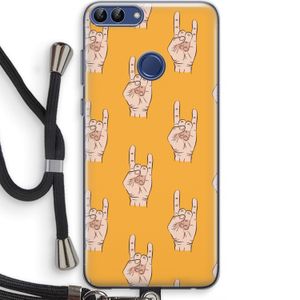 Rock: Huawei P Smart (2018) Transparant Hoesje met koord