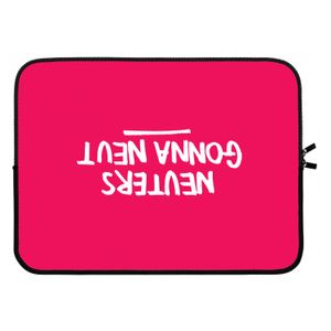 Neuters (roze): Laptop sleeve 15 inch