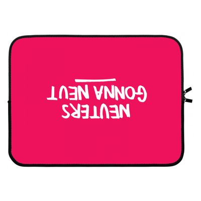 Neuters (roze): Laptop sleeve 15 inch