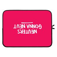Neuters (roze): Laptop sleeve 15 inch