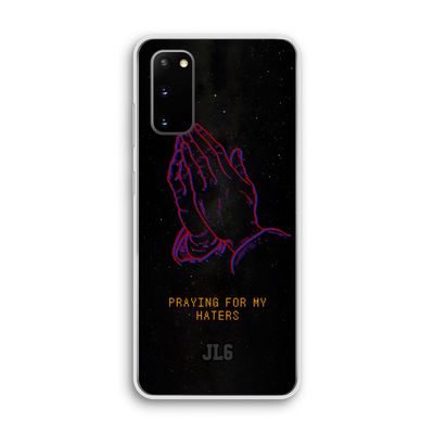 Praying For My Haters: Samsung Galaxy S20 Transparant Hoesje