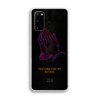 Praying For My Haters: Samsung Galaxy S20 Transparant Hoesje
