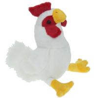 Pluche Kip knuffel - vogel - 20 cm - knuffeldier - boerderijknuffel - speelgoed