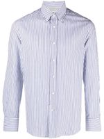 Brunello Cucinelli chemise rayée à manches longues - Blanc