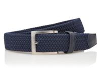 Timbelt Gevlochten Elastische Riem Donker Blauw