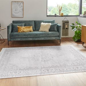 Vloerkleed Oriental Medaillon Pastel - 95x140cm - Roze Vintage Vloerkleed - 123vloerkleed.nl