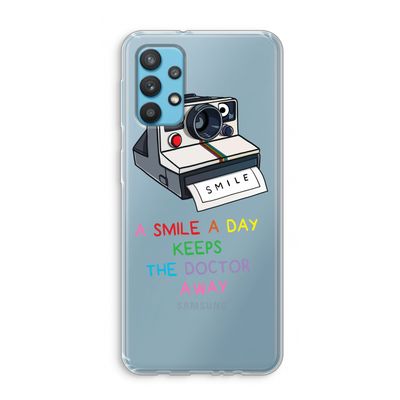 Smile: Samsung Galaxy A32 4G Transparant Hoesje