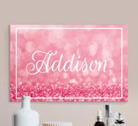 Glanzende roze gradientvloeistof canvas