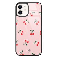 iPhone 12 glazen hardcase - Kersjes