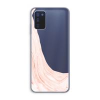 Peach bath: Samsung Galaxy A03s Transparant Hoesje