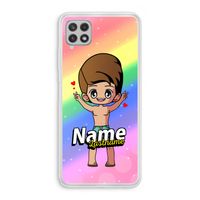 Chibi Maker man: Samsung Galaxy A22 4G Transparant Hoesje