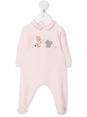 Il Gufo pyjama à logo imprimé - Rose