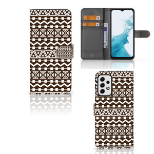 Samsung Galaxy A23 Telefoon Hoesje Aztec Brown