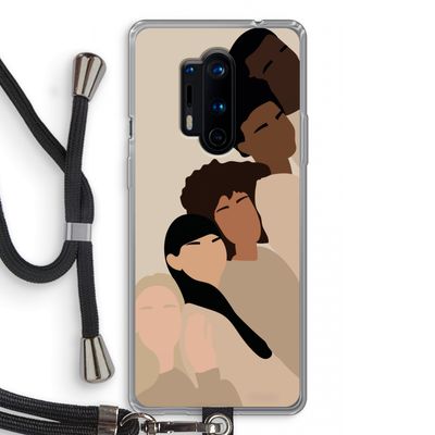 Sweet creatures: OnePlus 8 Pro Transparant Hoesje met koord