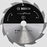Bosch Accessories Bosch 2608837684 Hardmetaal-cirkelzaagblad 165 x 20 mm Aantal tanden: 12 1 stuk(s)
