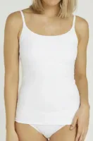 Corrigerend hemd - Basics shapewear spaghetti top - Buik corrigerend katoenen onderhemd - XL - Wit - Top - Singlet- Corrigerend ondergoed - XL- -