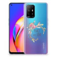 OPPO A94 5G | Reno5 Z Telefoonhoesje met Naam Boho Text - thumbnail