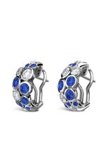 Pragnell boucles d'oreilles Bubbles en or blanc 18ct ornées de saphirs et diamants - Argent