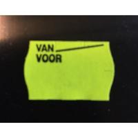 Etiket 2516 fl.geel semi perm Van Voor
