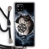 Volle maan: Samsung Galaxy A42 5G Transparant Hoesje met koord