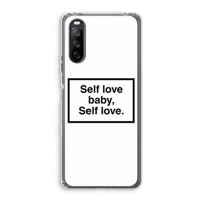 Self love: Sony Xperia 10 III Transparant Hoesje