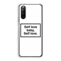 Self love: Sony Xperia 10 III Transparant Hoesje