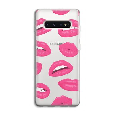 Bite my lip: Samsung Galaxy S10 4G Transparant Hoesje