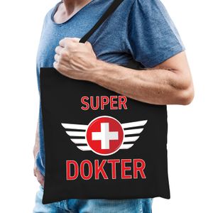 Super dokter cadeau tas zwart voor heren