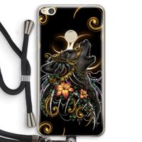 Huilende Wolf: Huawei Ascend P8 Lite (2017) Transparant Hoesje met koord